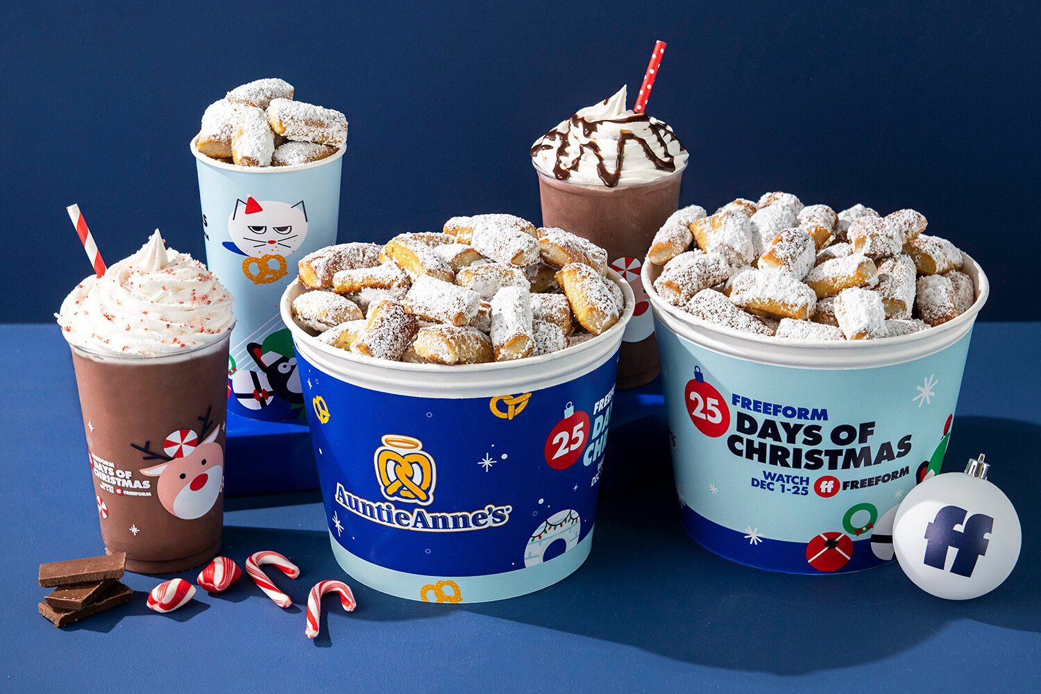 Auntie Anne's Pretzels Serves Up their Peppermint Chocolate Frost and Snowball Nuggets for the Holidays Auntie Anne's Pretzels Serves Up their Peppermint Chocolate Frost and Snowball Nuggets for the Holidays