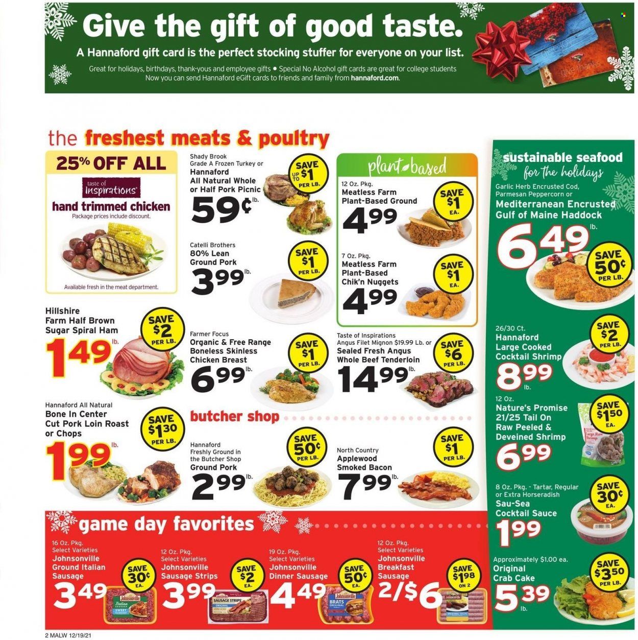 Hannaford (MA) Weekly Ad Flyer December 18 to December 25