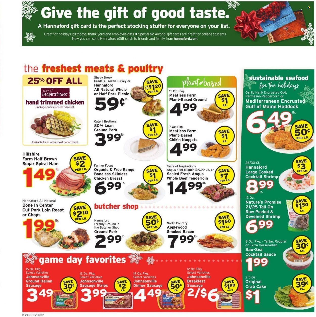 Hannaford (VT) Weekly Ad Flyer December 18 to December 25