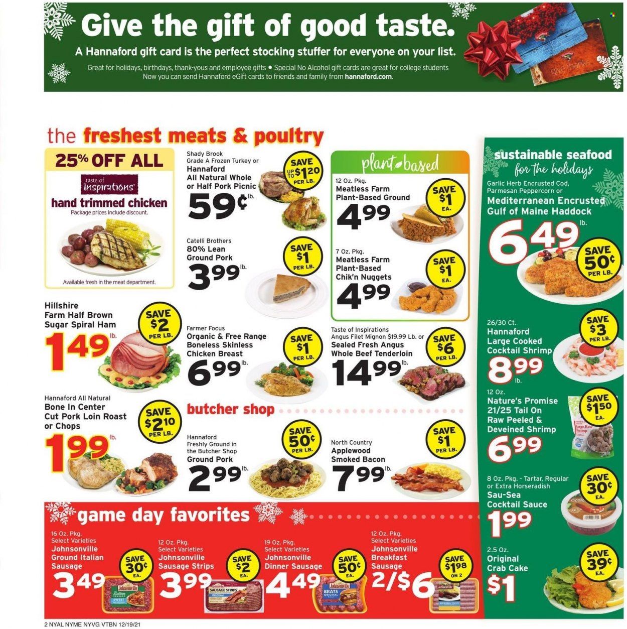 Hannaford (NY) Weekly Ad Flyer December 18 to December 25