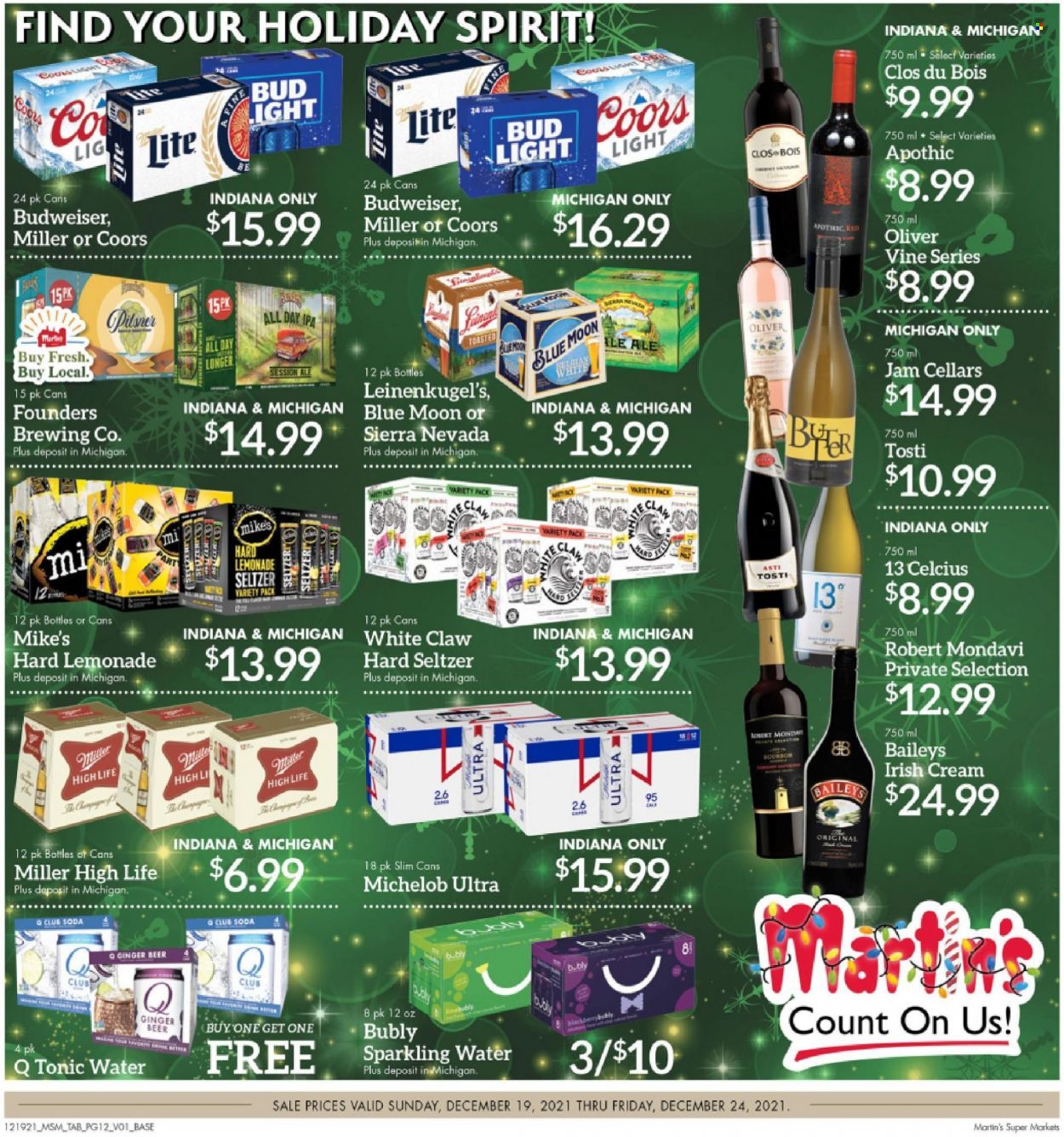Martin’s (IN, MI) Weekly Ad Flyer December 18 to December 25