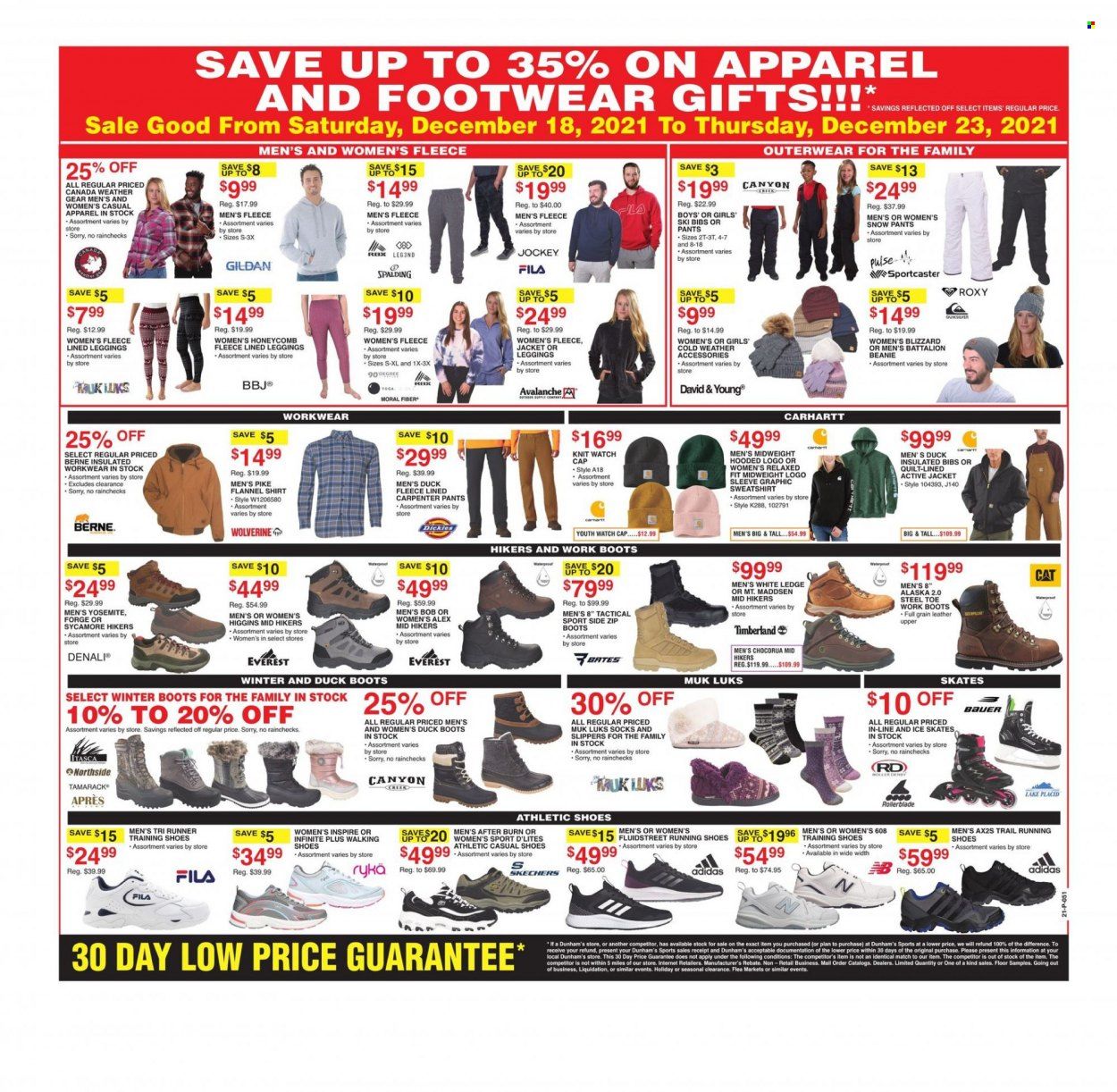 Dunham's Sports (MI, PA, WI) Weekly Ad Flyer December 18 to December 25