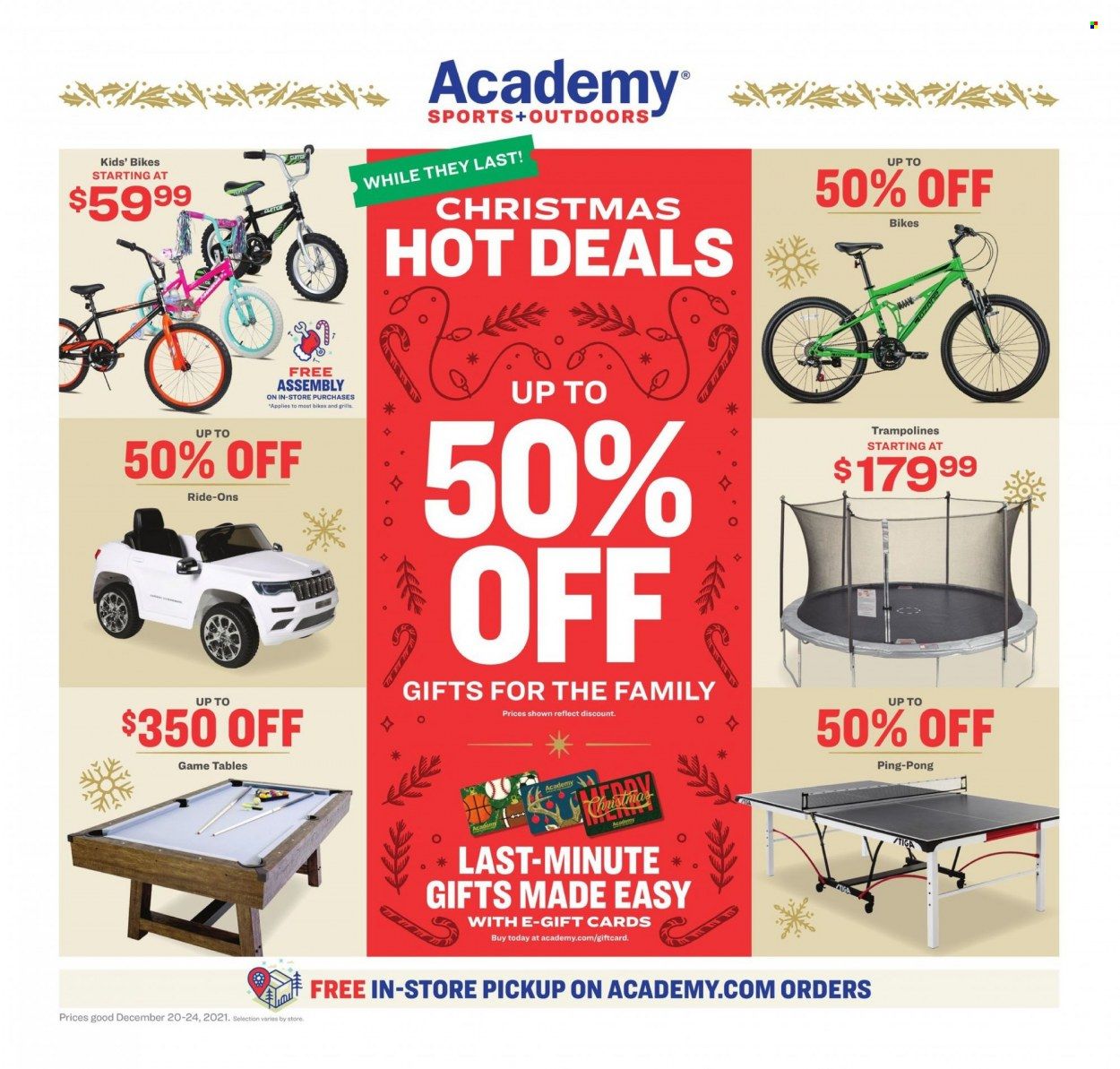 Academy Sports (AL, AR, GA, LA, MO, NC, SC, TN, TX) Weekly Ad Flyer December 19 to December 26