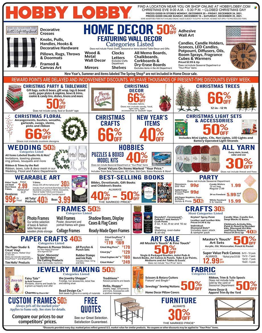 Hobby Lobby Weekly Ad Flyer December 19 to December 26