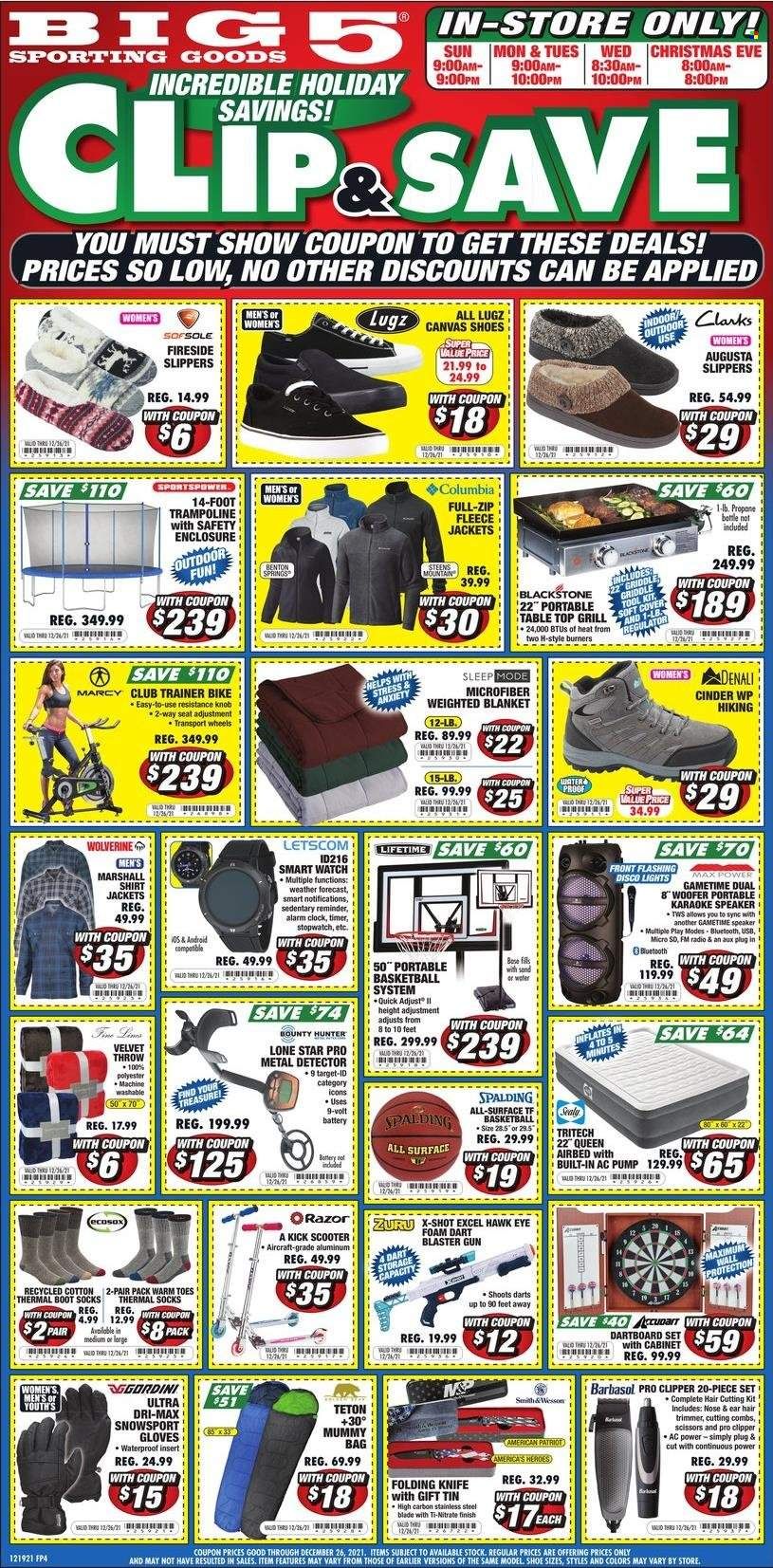 Big 5 Weekly Ad Flyer December 19 to December 26