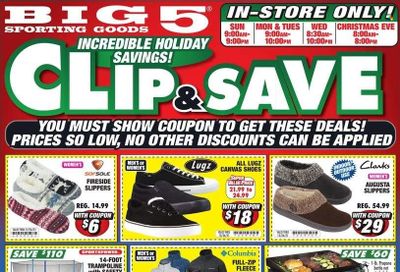 Big 5 Weekly Ad Flyer December 19 to December 26