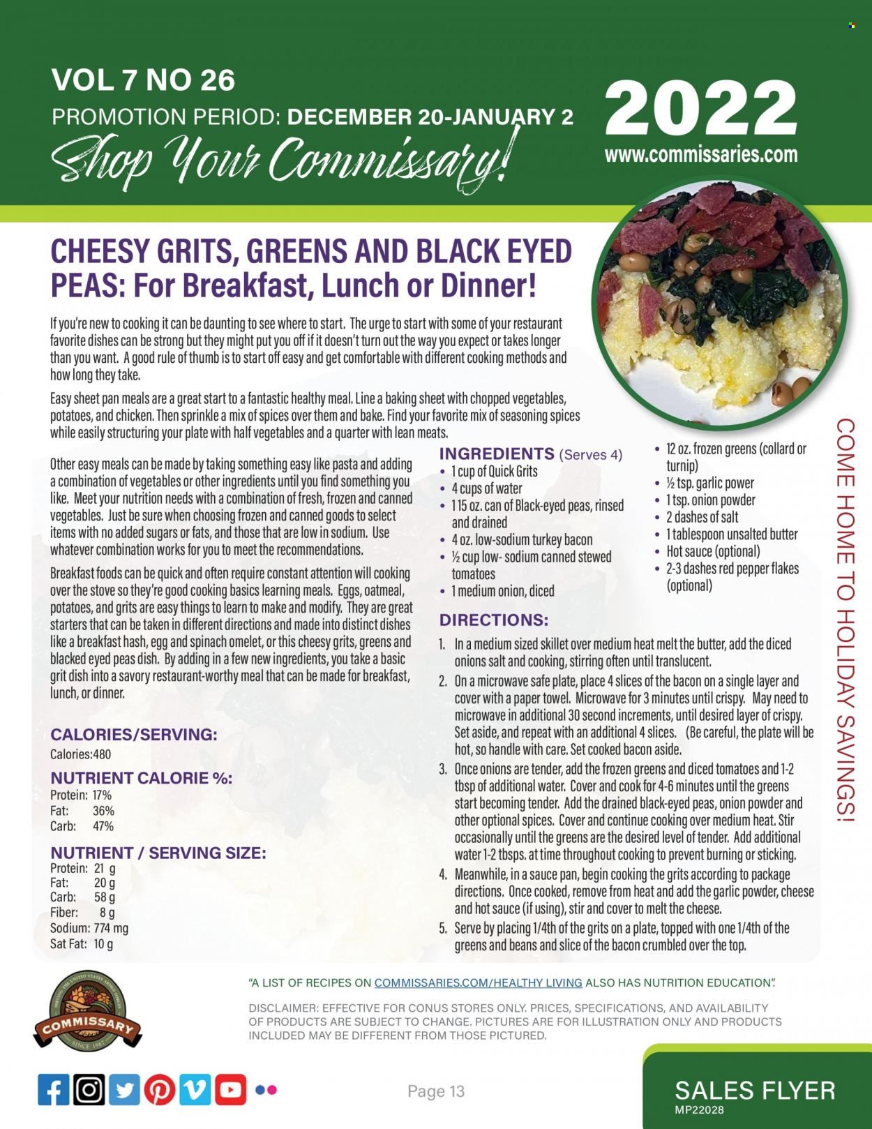 Commissary Weekly Ad Flyer December 21 to December 28
