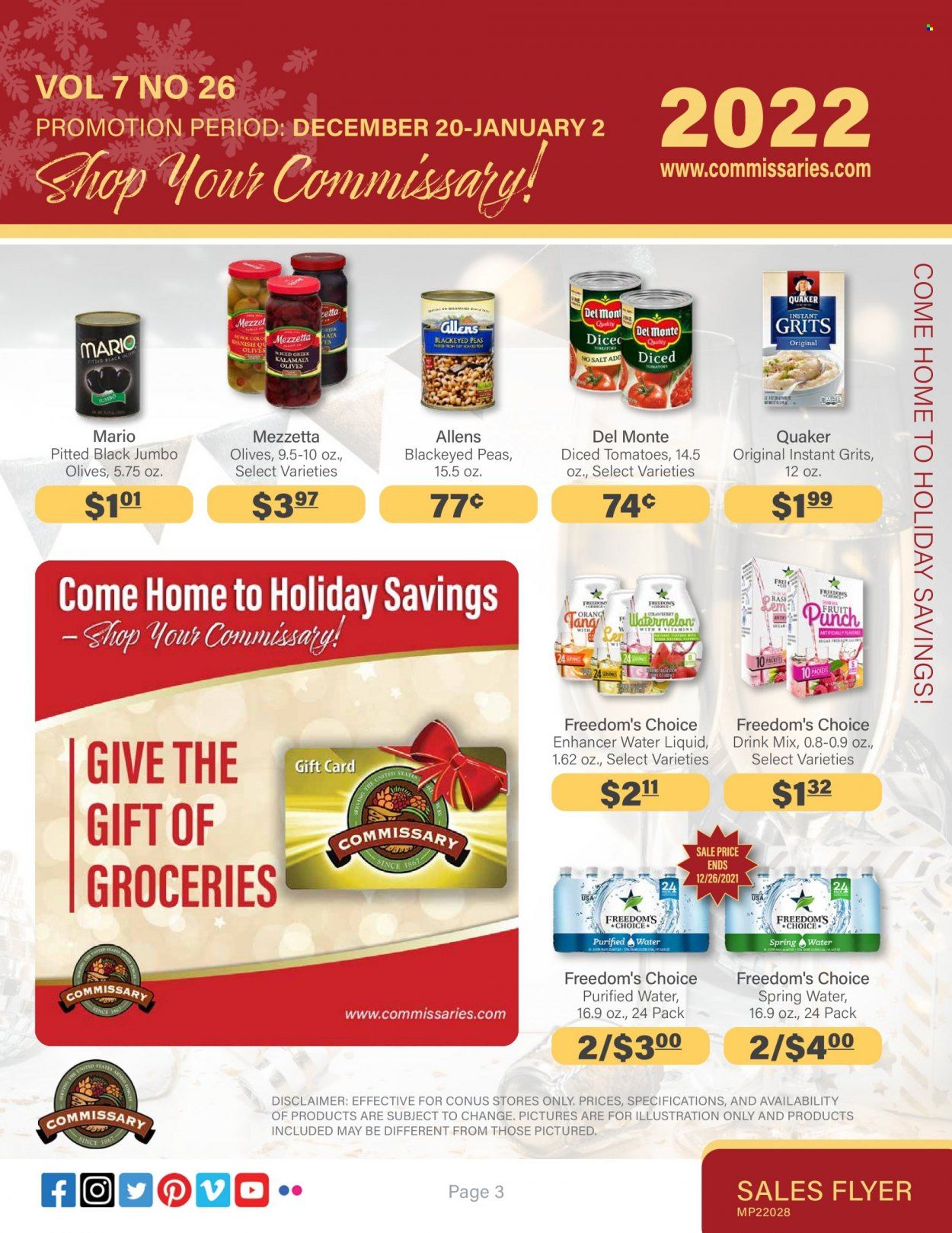 Commissary Weekly Ad Flyer December 21 to December 28