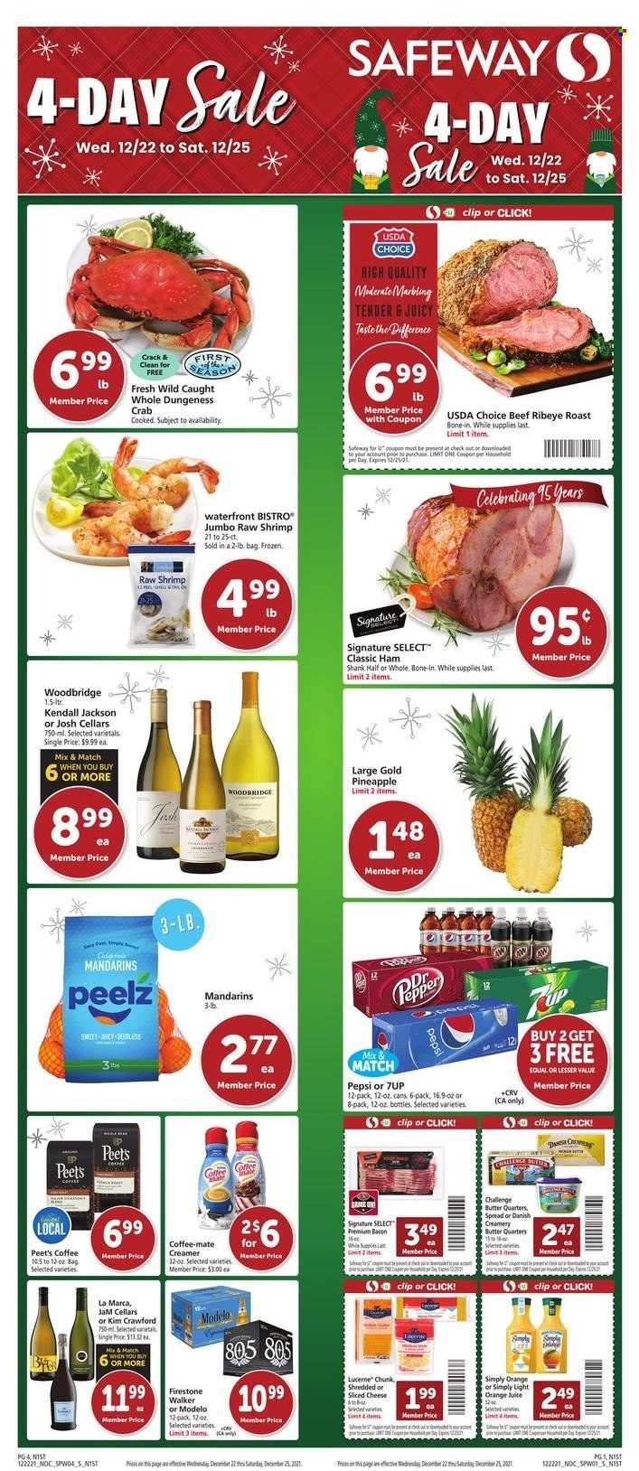 Safeway (AZ, CA, CO, HI, MD, NE, OR, VA, WA) Weekly Ad Flyer December 21 to December 28