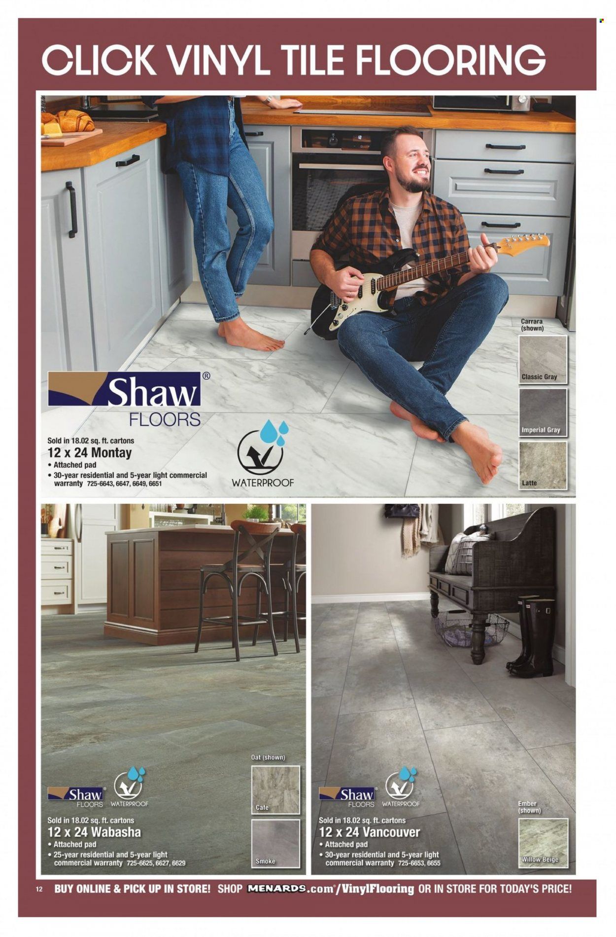 Menards Floor Coverings Catalog Weekly Ad Flyer Specials December 15 to December 1, 2022