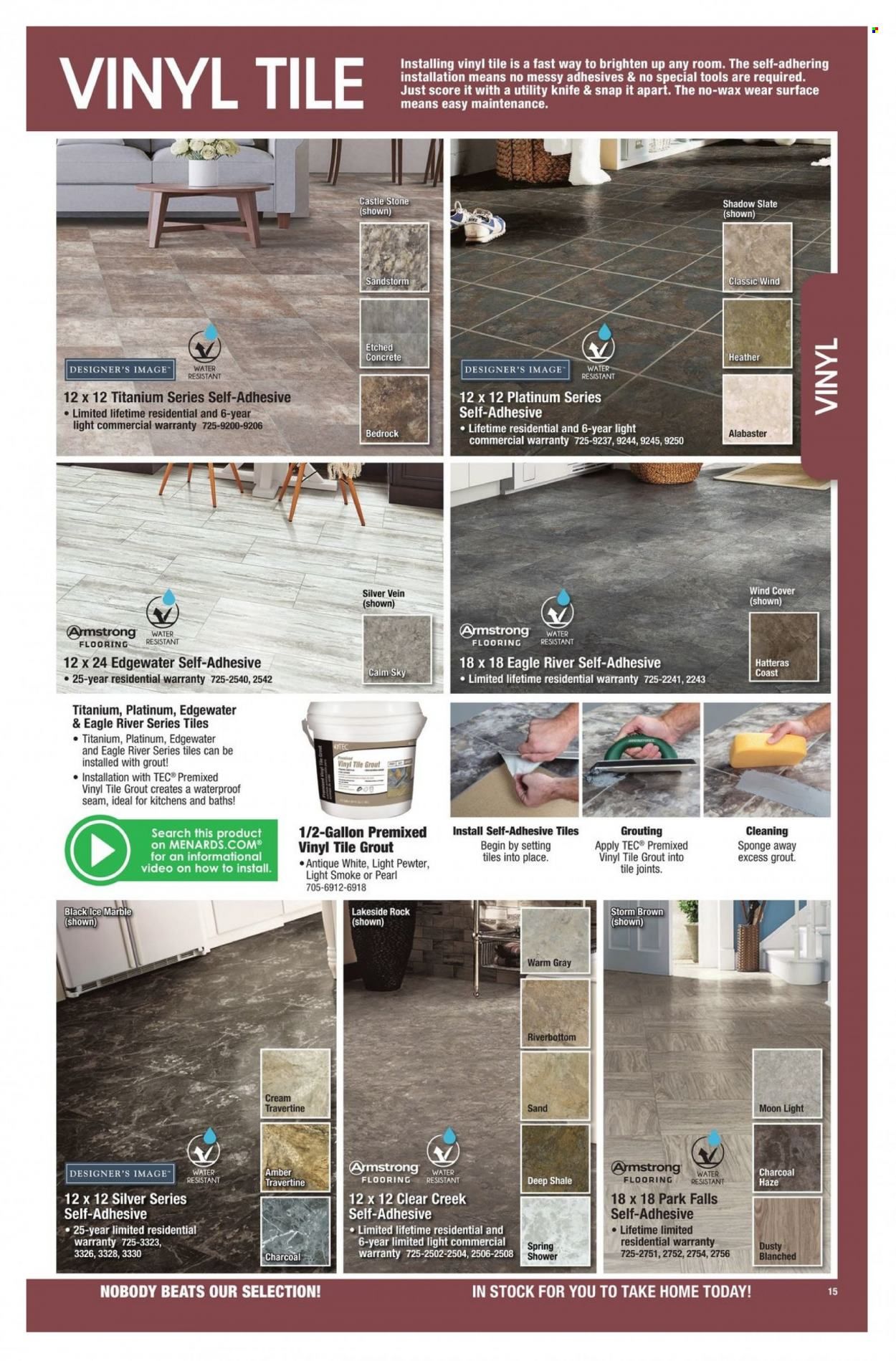 Menards Floor Coverings Catalog Weekly Ad Flyer Specials December 15 to December 1, 2022