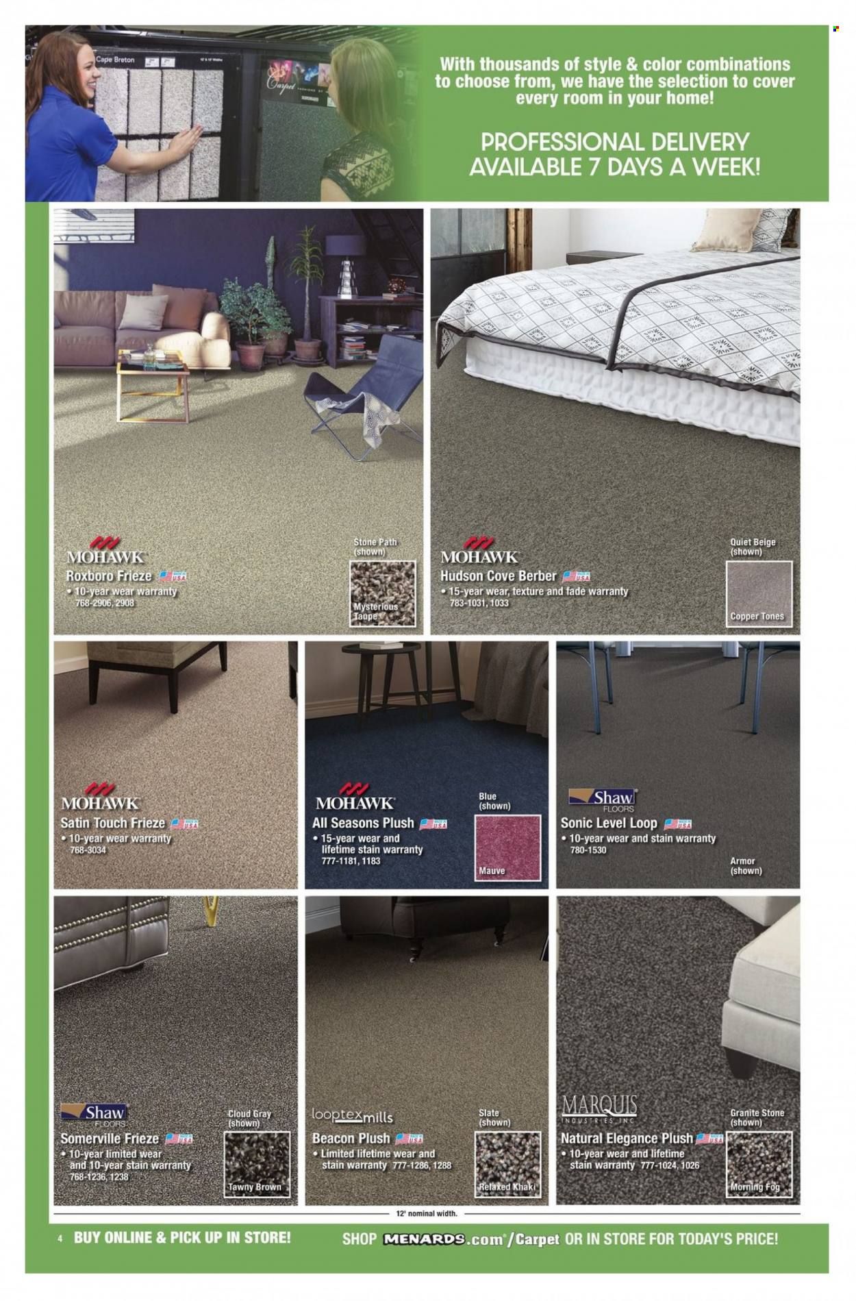 Menards Floor Coverings Catalog Weekly Ad Flyer Specials December 15 to December 1, 2022