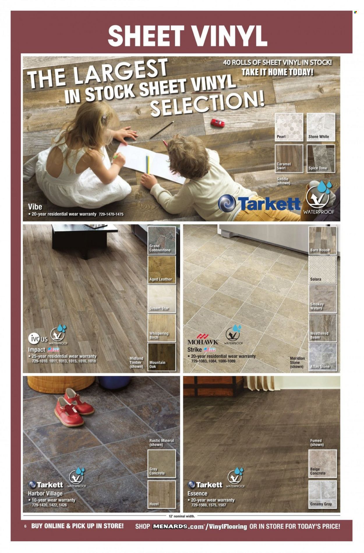 Menards Floor Coverings Catalog Weekly Ad Flyer Specials December 15 to December 1, 2022
