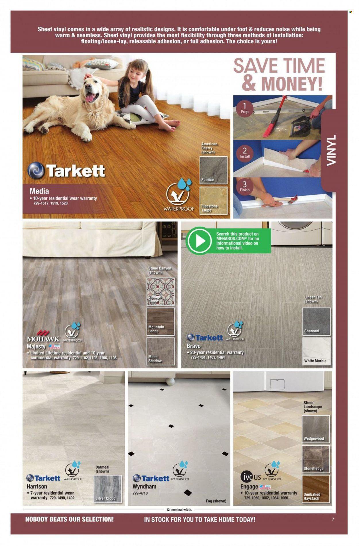 Menards Floor Coverings Catalog Weekly Ad Flyer Specials December 15 to December 1, 2022