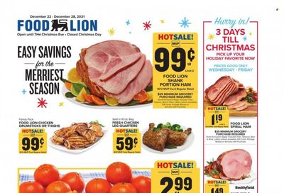 Food Lion (NC) Weekly Ad Flyer December 22 to December 29