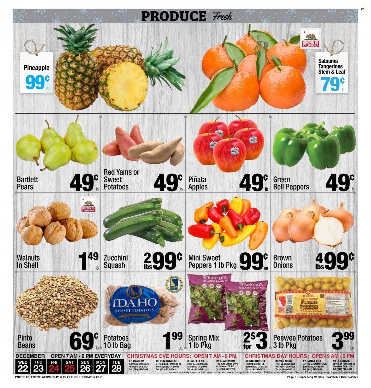 Super King Markets (CA) Weekly Ad Flyer December 22 to December 29