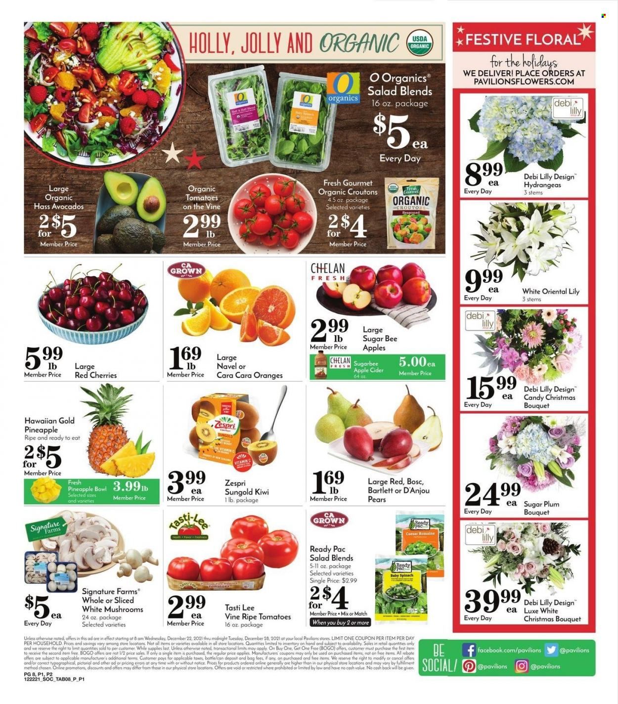 Pavilions (CA) Weekly Ad Flyer December 22 to December 29