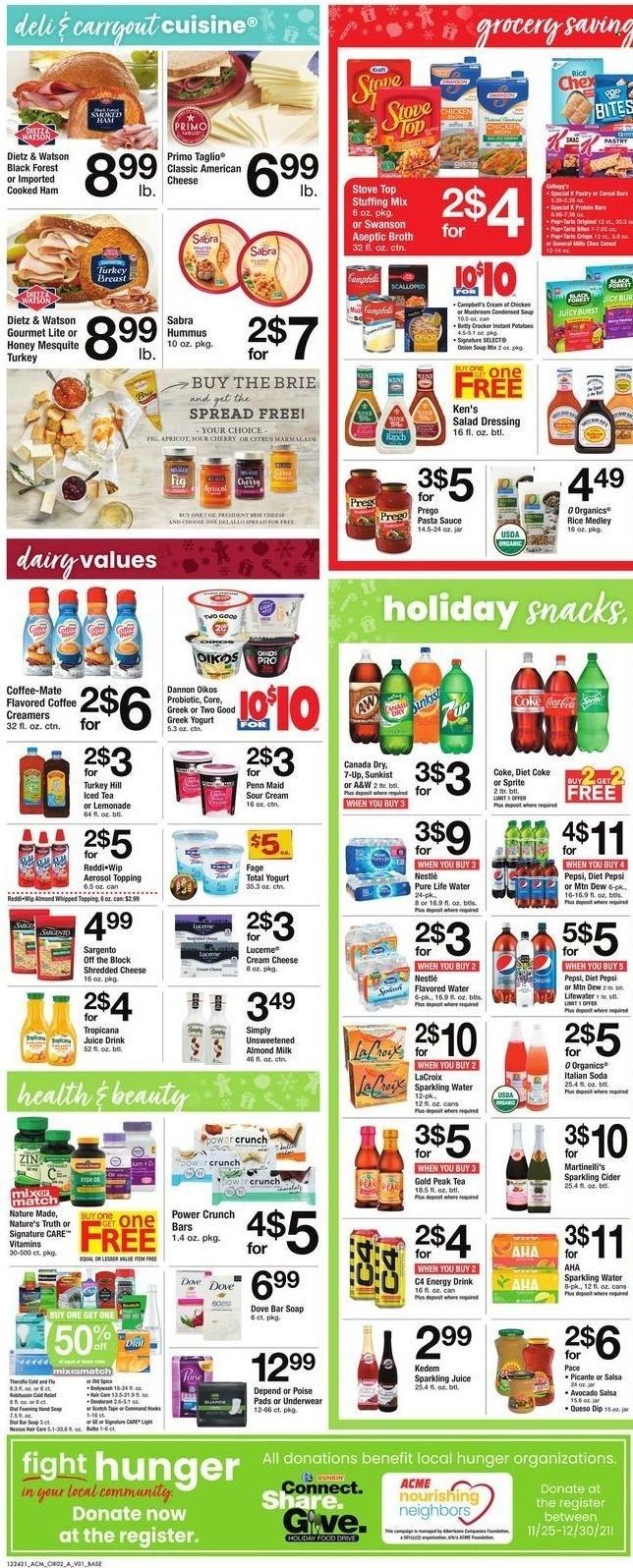 ACME (DE, NJ, NY, PA) Weekly Ad Flyer December 24 to December 31