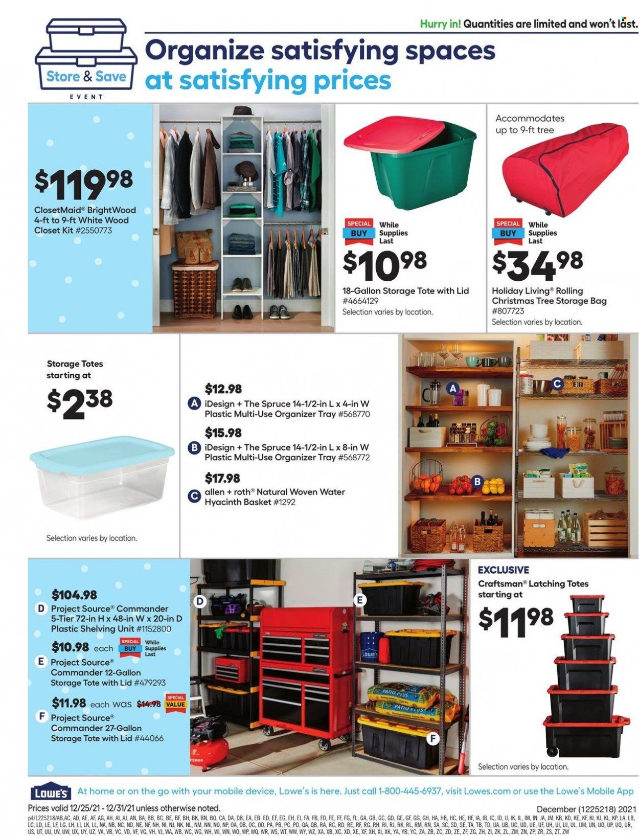 Lowe's Weekly Ad Flyer December 25 to January 1