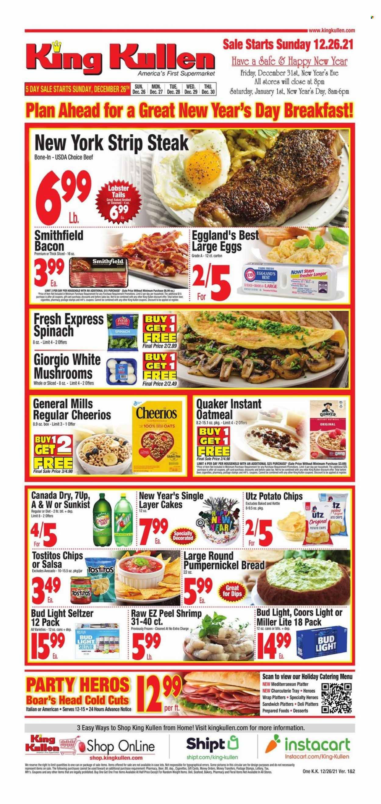 King Kullen (NY) Weekly Ad Flyer December 25 to January 1
