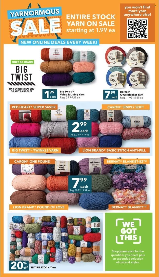 JOANN Weekly Ad Flyer December 25 to January 1