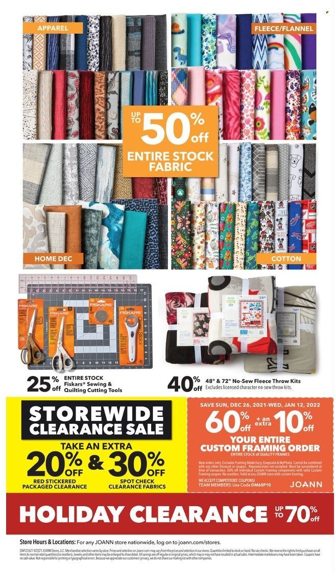 JOANN Weekly Ad Flyer December 25 to January 1