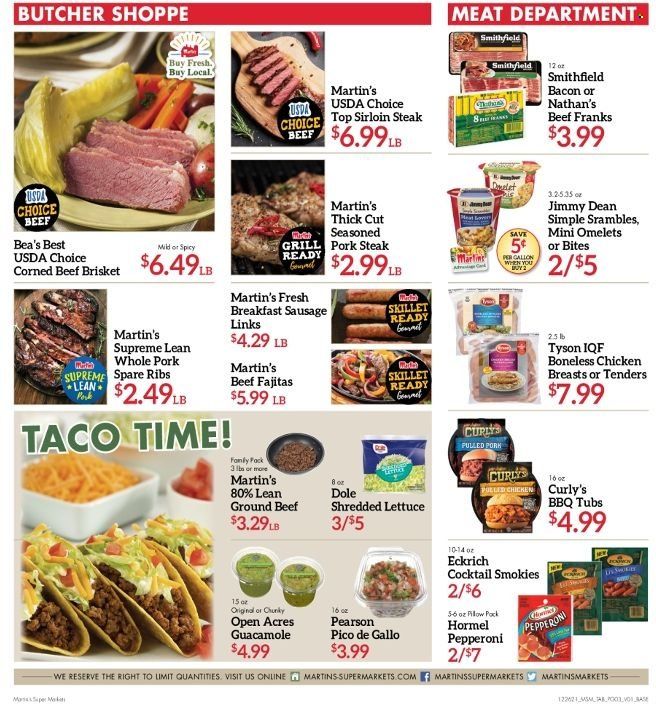 Martin’s (IN, MI) Weekly Ad Flyer December 25 to January 1