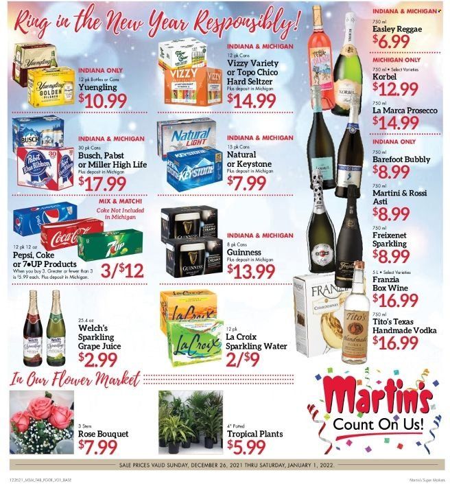 Martin’s (IN, MI) Weekly Ad Flyer December 25 to January 1