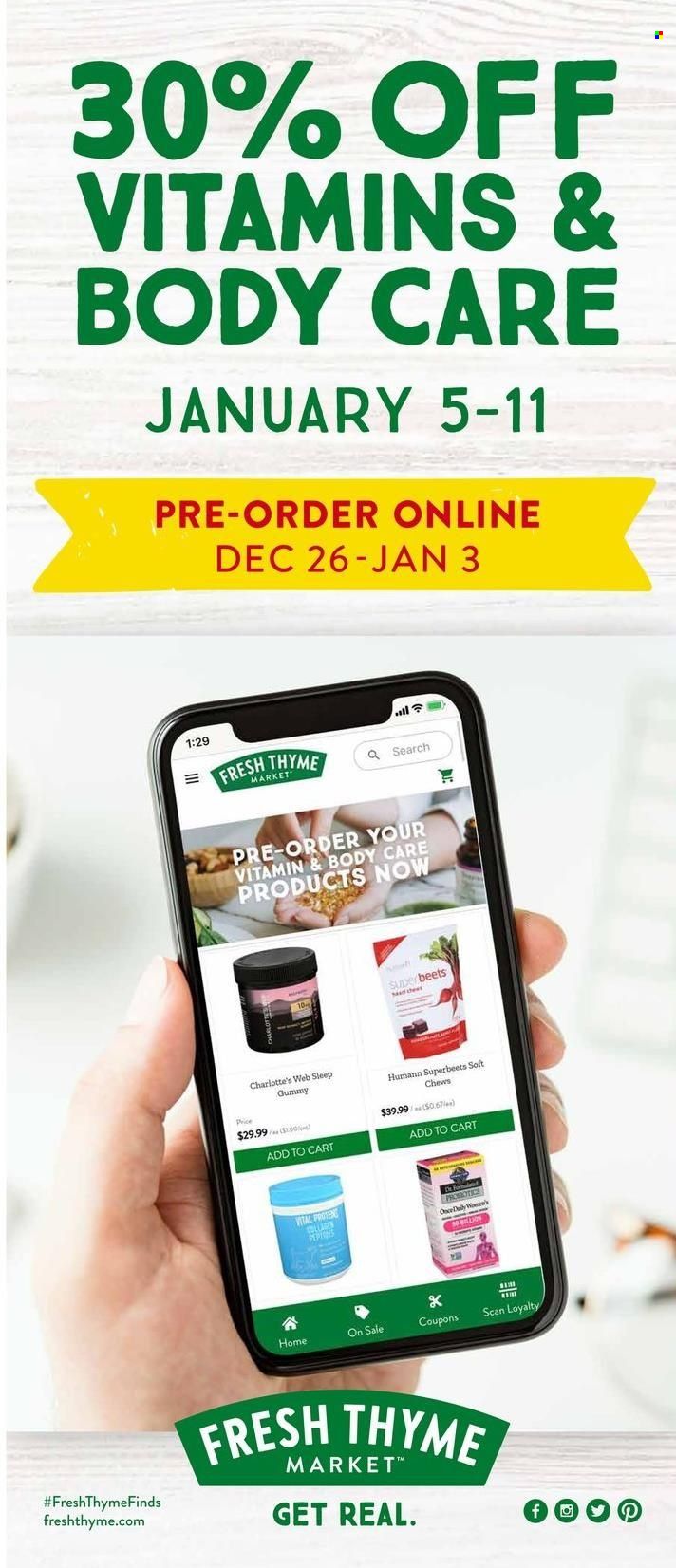 Fresh Thyme Weekly Ad Flyer December 26 to January 2