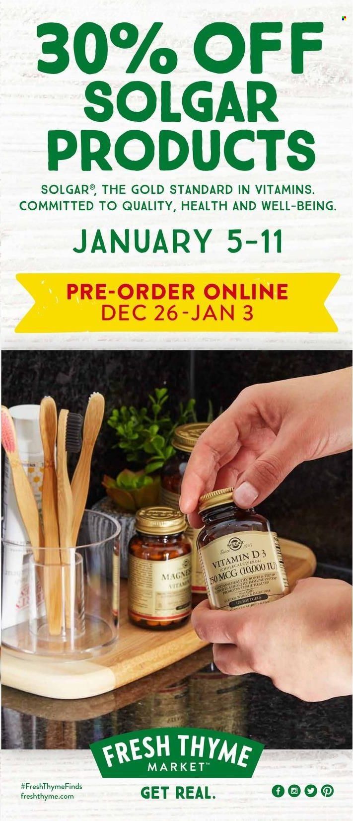 Fresh Thyme Weekly Ad Flyer December 26 to January 2