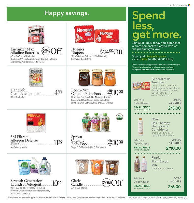 Publix (AL, FL, GA, NC, SC, TN) Weekly Ad Flyer December 26 to January 2