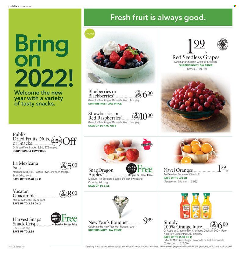 Publix (AL, FL, GA, NC, SC, TN) Weekly Ad Flyer December 26 to January 2