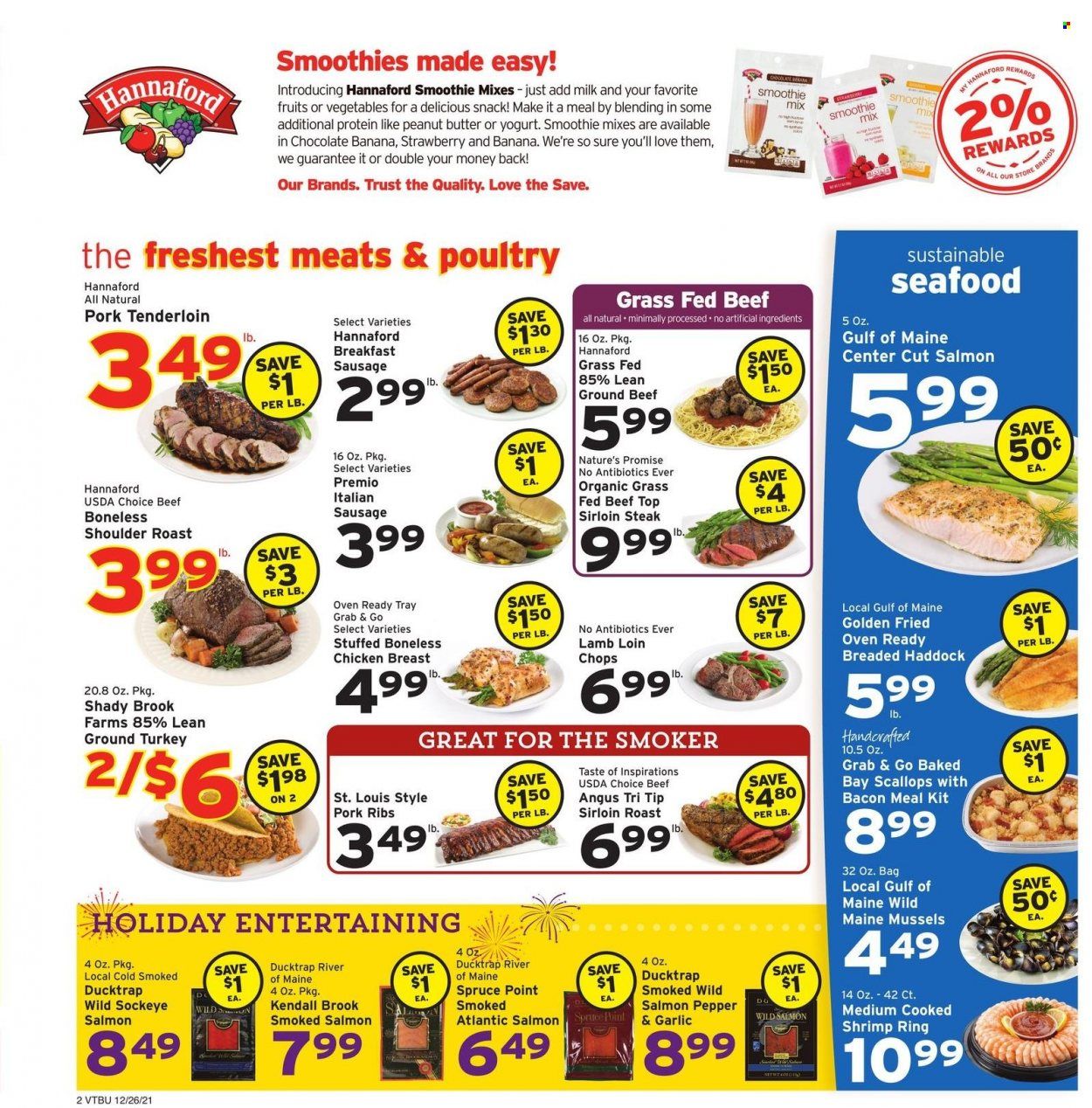Hannaford (VT) Weekly Ad Flyer December 26 to January 2