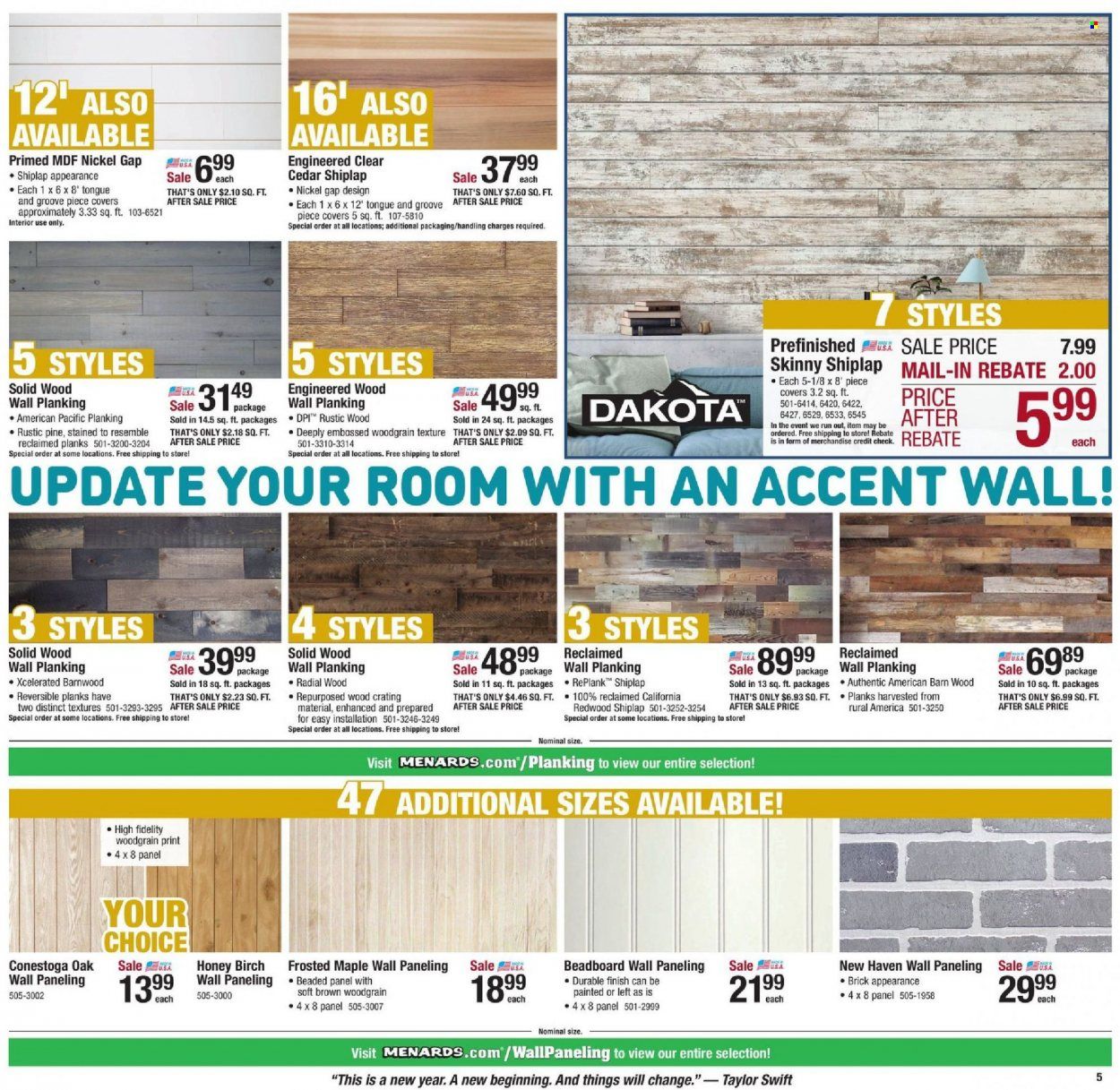 Menards Weekly Ad Flyer December 27 to January 3