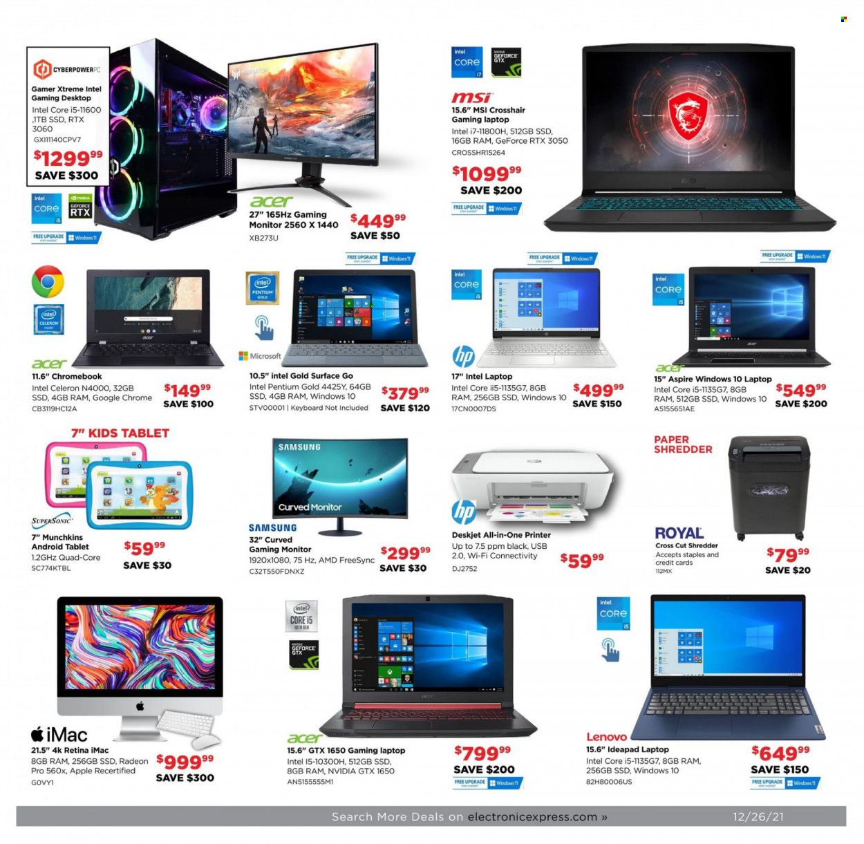 Electronic Express (AL, TN) Weekly Ad Flyer December 27 to January 3