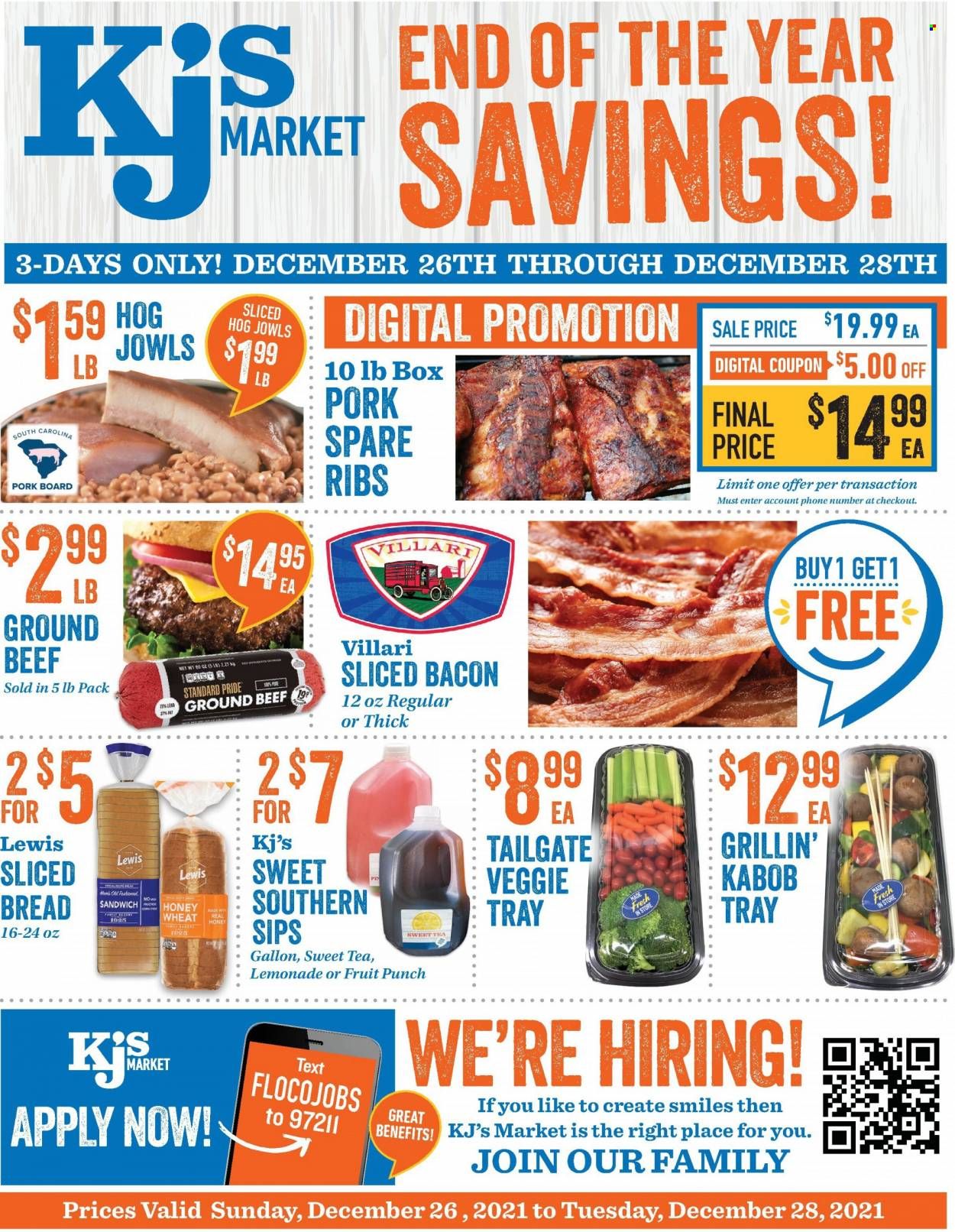 KJ´s Market (GA, SC) Weekly Ad Flyer December 27 to January 3