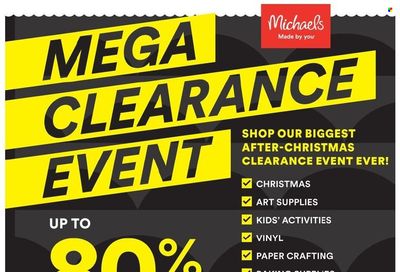 Michaels Weekly Ad Flyer December 27 to January 3