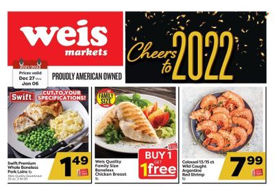 Weis (MD, NY, PA) Weekly Ad Flyer December 29 to January 5