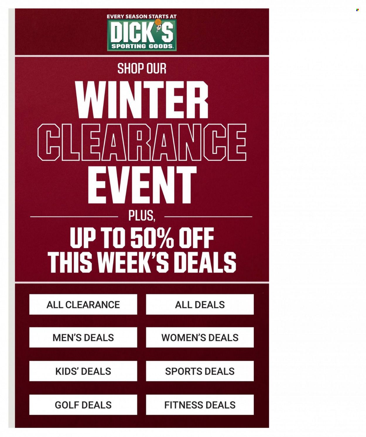 DICK'S Weekly Ad Flyer December 29 to January 5