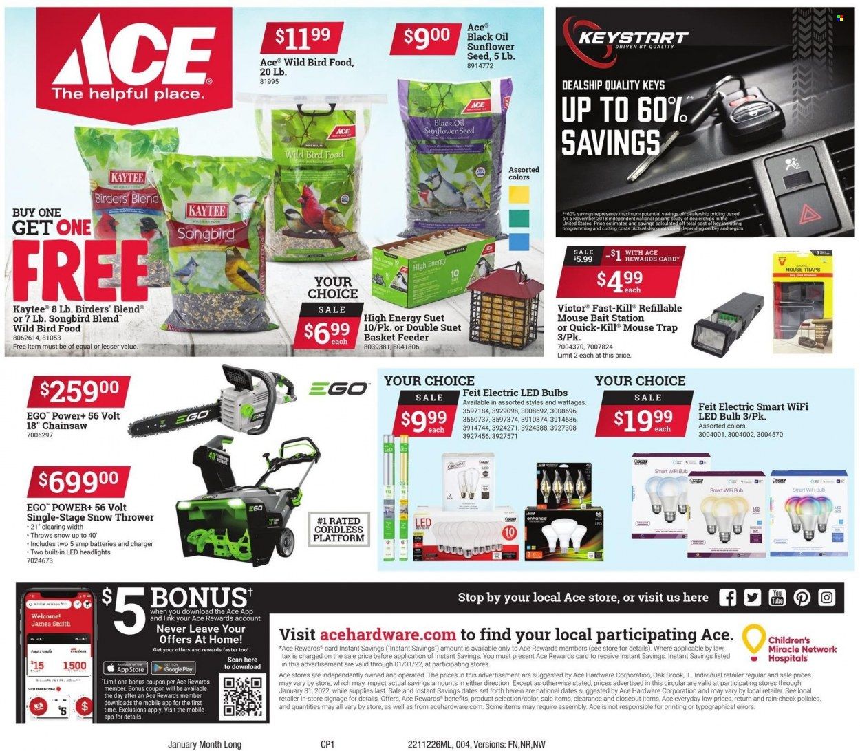 ACE Hardware Weekly Ad Flyer December 29 to January 5