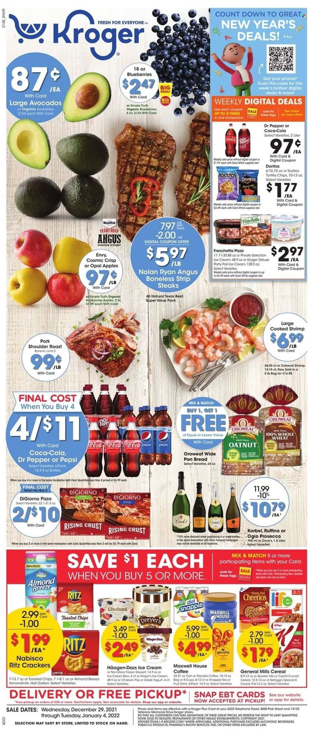Kroger (GA, IL, LA, MI, OK, SC, TN, TX, VA) Weekly Ad Flyer December 29 to January 5