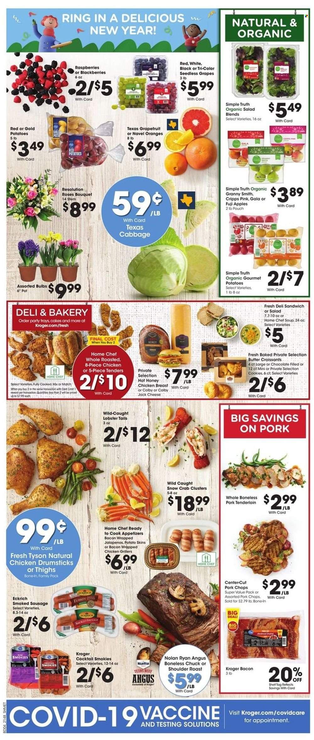 Kroger (GA, IL, LA, MI, OK, SC, TN, TX, VA) Weekly Ad Flyer December 29 to January 5