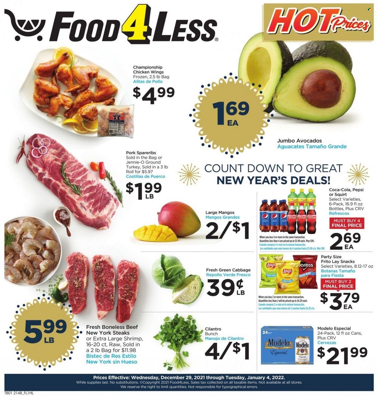 Food 4 Less (CA) Weekly Ad Flyer December 29 to January 5