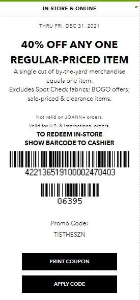 JOANN Weekly Ad Flyer December 29 to January 5