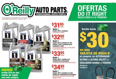 O'Reilly Auto Parts Weekly Ad Flyer December 29 to January 5