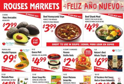 Rouses Markets (AL, LA, MS) Weekly Ad Flyer December 30 to January 6