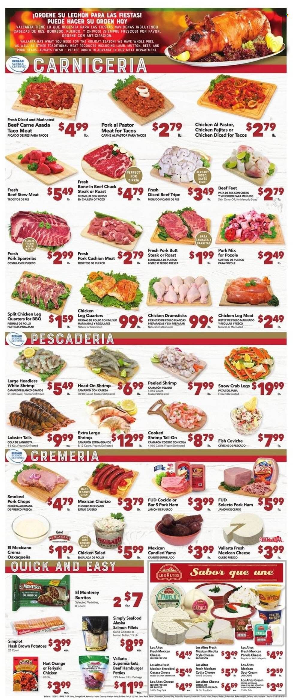 Vallarta (CA) Weekly Ad Flyer December 30 to January 6