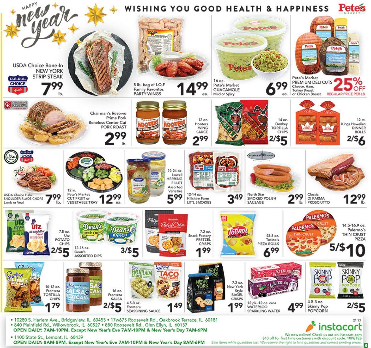 Pete's Fresh Market (IL) Weekly Ad Flyer December 30 to January 6