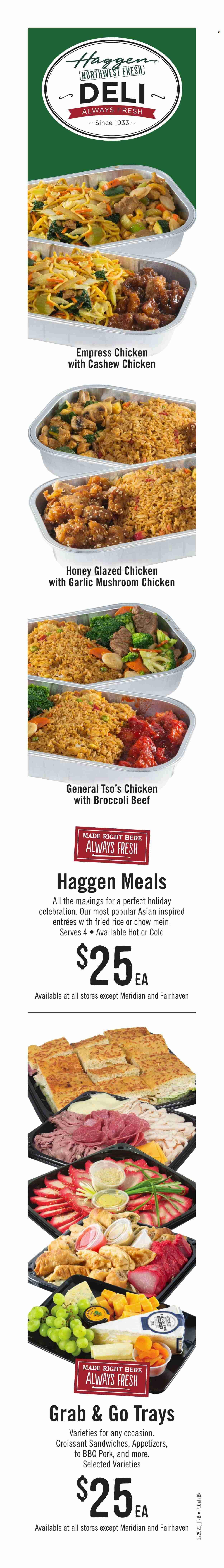 Haggen (WA) Weekly Ad Flyer December 30 to January 6