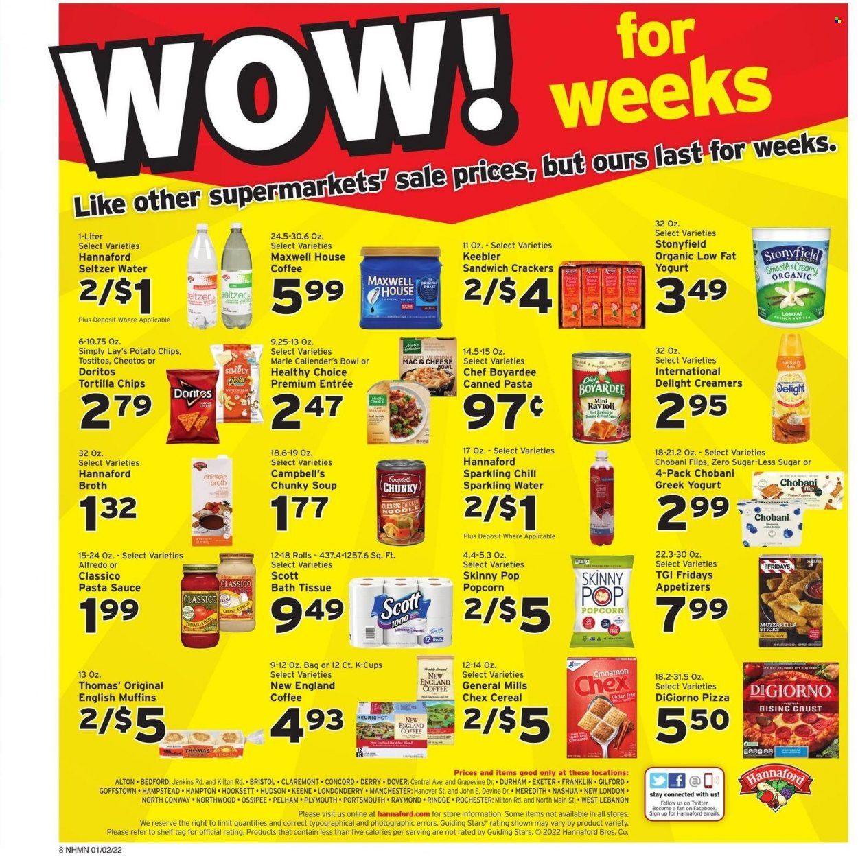 Hannaford (NH) Weekly Ad Flyer December 31 to January 7
